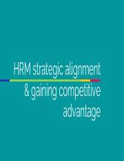 Hrm Strategic Alignment Pdf Hrm Strategic Alignment Gaining