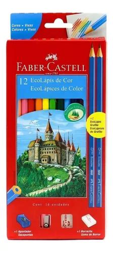 Lapices De Colores Faber Castell 12 Colores Goma Sacapunta MercadoLibre