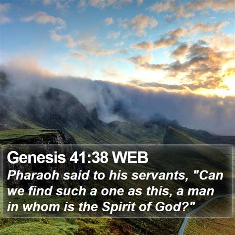 Genesis 41:38 WEB Scriptures Images