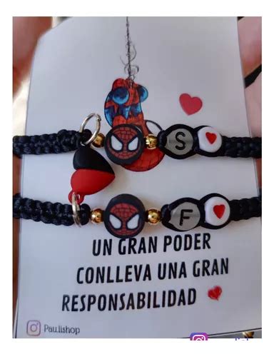 D O De Pulseras De Spider Man Personalizas Im N Brilla Osc Env O Gratis