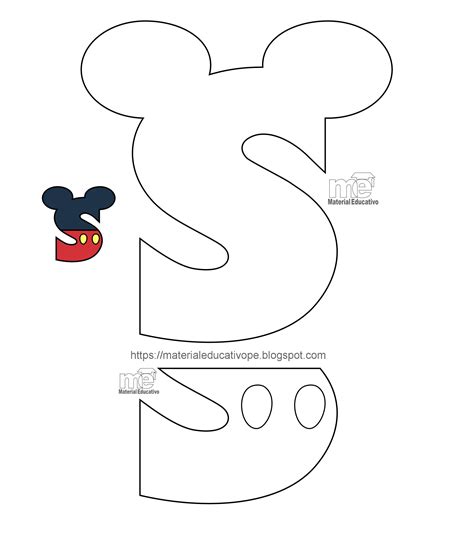 Moldes De Abecedario Mickey Mouse Material Educativo Minnie Hot Sex Sexiz Pix