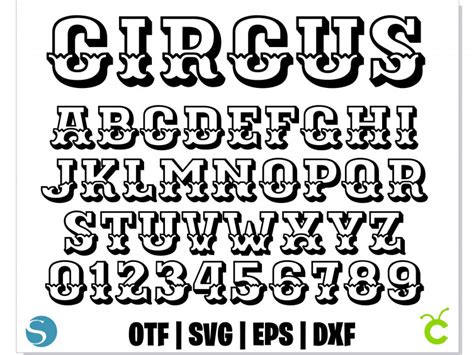 Circus font | Circus Font SVG, Circus Font OTF, Circus Font Cricut ...