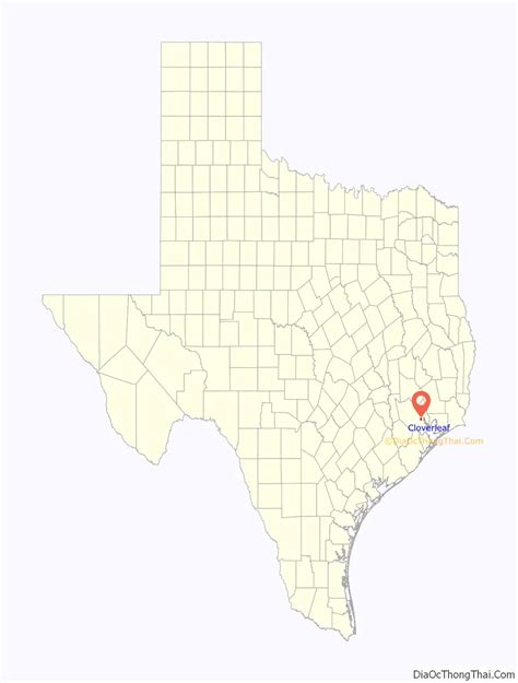 Map of Cloverleaf CDP - Thong Thai Real