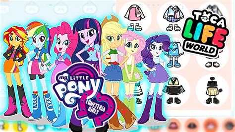 My Little Pony In Toca Life World Equestria Girls Toca Boca Youtube