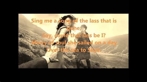 The Skye Boat Song (lyrics) - Outlander - feat. Kathryn Jones/Raya ...