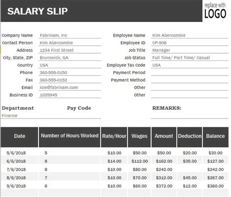 Excel Payslip Template Format Excel Spreadsheets Templates Payslip Images