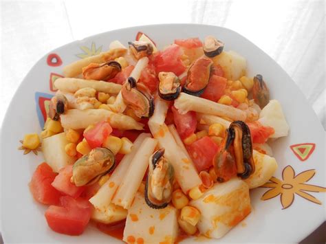 Receta Ensalada De Patatas Mejillones Y Esparragos Mayte En La