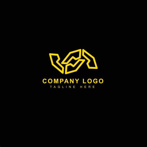 Logo design with golden yellow color for business and brand. 8786201 ...