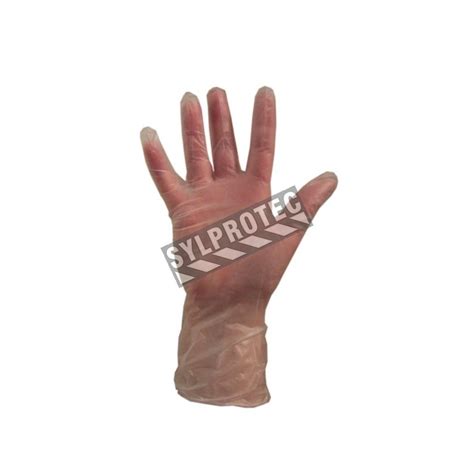 4 Mils Thick Ambidextrous Powdered Clear Vinyl Disposable Gloves