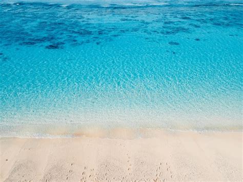 Tropical Beach and Crystal Blue Ocean. Aerial View of Holidays Beach in Maldives Stock Image ...