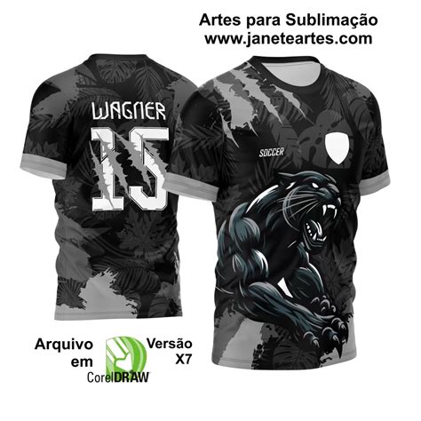 Arte Vetor Camisa Interclasse Pantera Negra Verde Janete Artes