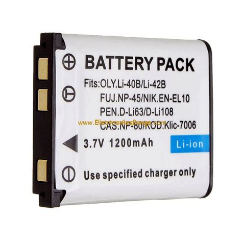 Li Ion 3 7V 1200mAh Rechargeable Battery For Camera Star International