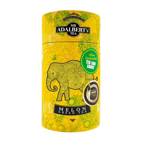 Herbata ADALBERT S GREEN TEA MELON LIŚCIASTA 100G W PUSZCE