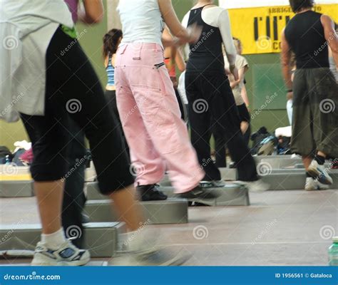 Step class stock image. Image of sport, dance, arms, young - 1956561