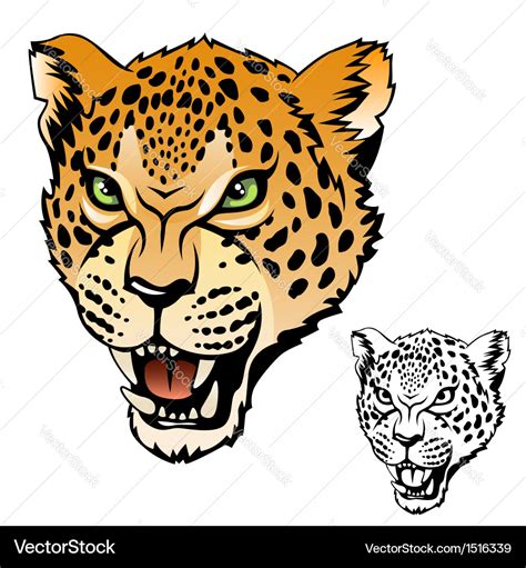 Jaguar Head Royalty Free Vector Image Vectorstock