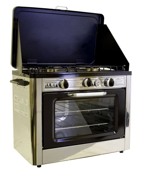 Camp Chef Deluxe Outdoor Oven With 2 Burner Camping Stove Trail Kitchens