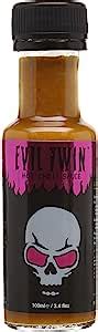 Grim Reaper Evil TwinDeadly Hot Chilli Sauce 100 Ml Amazon Co Uk Grocery
