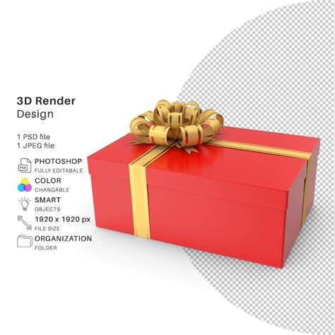 Premium PSD Festive Gift Boxes 3d Modeling Psd File Realistic Festive