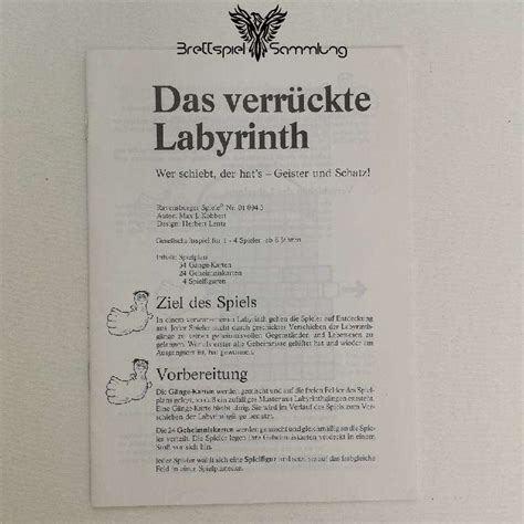 Das verrückte Labyrinth Spielanleitung Brettspiel Ersatzteile Shop