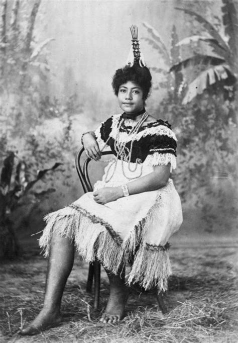 A Woman Named Fa Le Nefu From A Samoan Village Circa 1880s 1890s