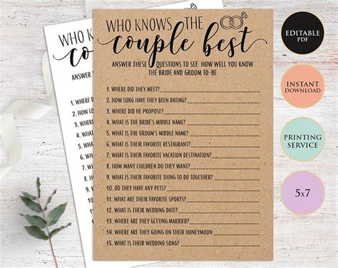 Biblical Couples Game Bible Couples Quiz Bible Couples Etsy Fun