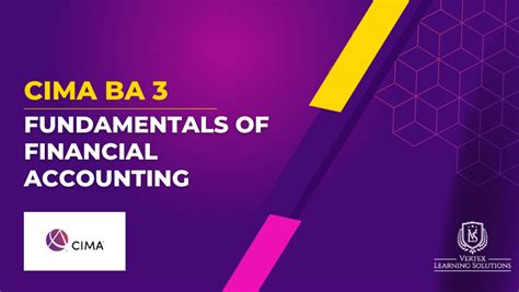 CIMA BA3 Fundamentals Of Financial Accounting