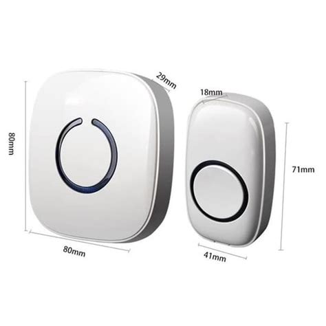 Jual Door Bell Wireless Waterproof Bel Pintu Pagar Rumah Tanpa Kabel Di