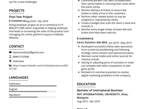 Fresh Graduate Resume Sample In 2025 Resumekraft