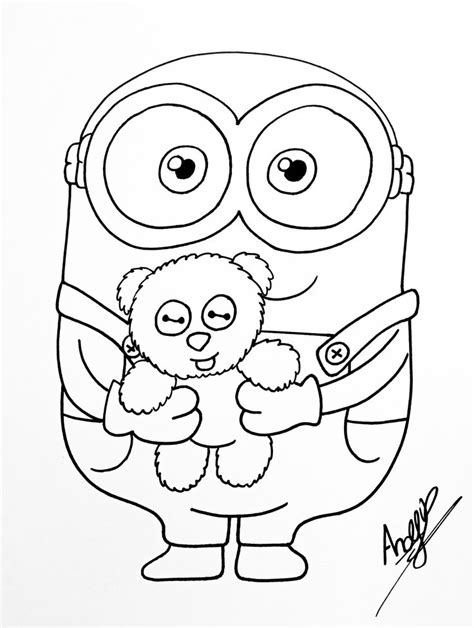 Dibujos De Minion Bob Para Colorear Vsun