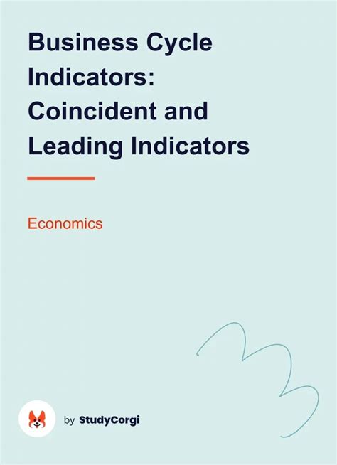 Business Cycle Indicators: Coincident and Leading Indicators | Free ...