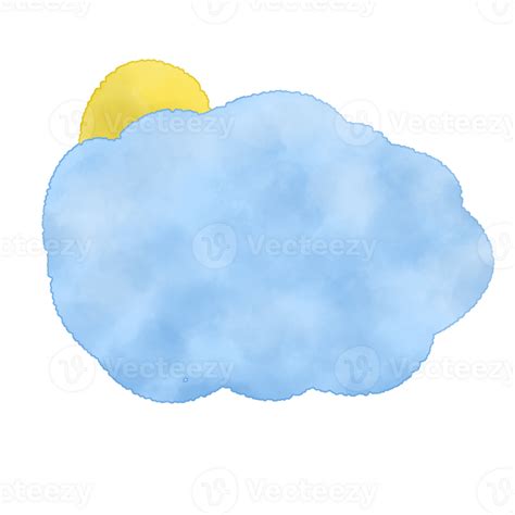 Cute Watercolor Cloud Png