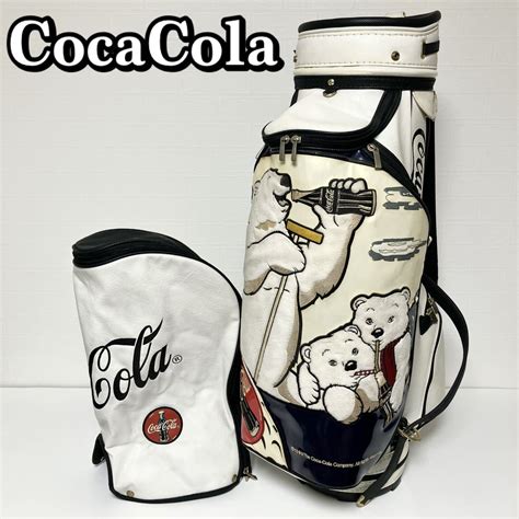 【やや傷や汚れあり】貴重【送料無料安心発送】coca Cola コカコーラ キャディバッグ 90型 3点式 キャディーバッグ ゴルフバッグ