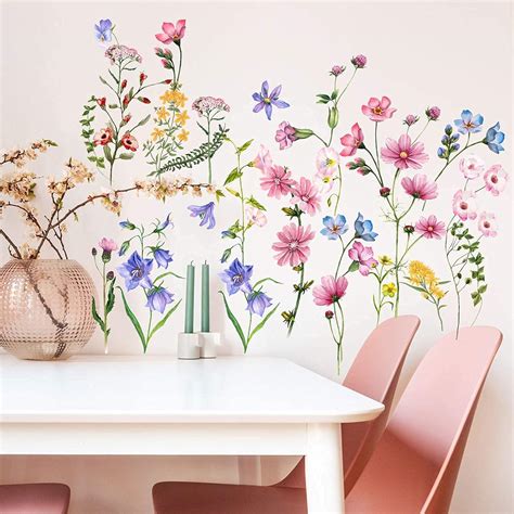 Spring Garden Flower Wall Decals Dilibra Bright Spring Floral Wall