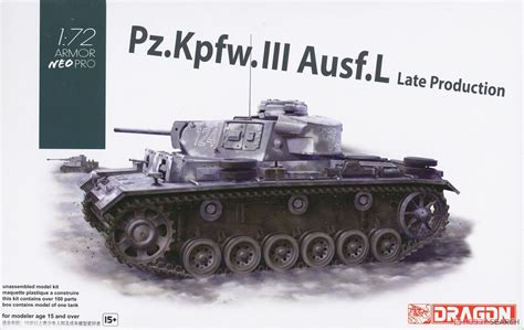 Pz Kpfw Iii Ausf L Late Production W Neo Track Plastic Model Package