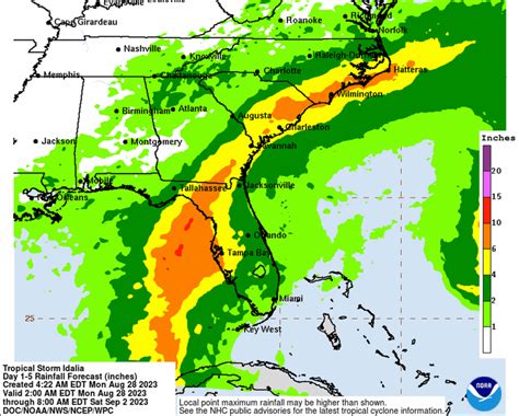 Idalia Expected To Be A Cat Hurricane At Landfall How Much Rain Will