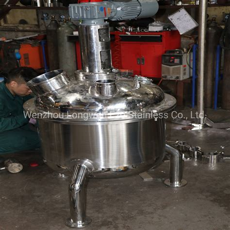 Sanitary Stainless Steel Aseptic Vacuum Vertical High Shear Mixing Tank