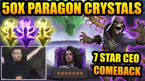 7 Star Ceo Comeback 500 7 Star Paragon Crystal Opening Marvel Contest Of Champions Youtube