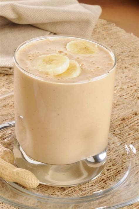 Smoothie De Plátano Y Crema De Cacahuate Con Sal Y Azucar