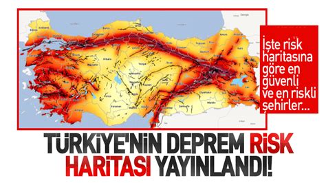 Türkiye’nin deprem risk haritası yayınlandı! İşte Samsun’un deprem risk ...