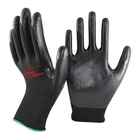 Srsafety Polyester Smooth Nitrile Coated Gloves Sr Ny1350p Srsafety