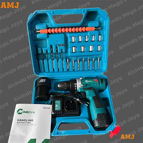 Jual Mesin Bor Baterai Tembok Cordless Drill V Sh Mailtank