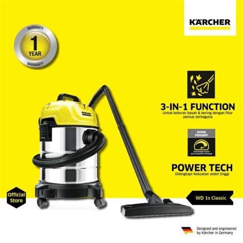 Jual Mesin Vacuum Cleaner WD 1S Classic KARCHER Vacuum Wet And Dry 1300