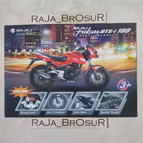 Jual Poster Brosur Katalog Flyer Bajaj Pulsar DTS I 180 Shopee Indonesia