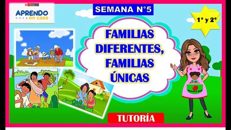 Familias Diferentes Familias Únicas Aprendo En Casa 1° Y 2° 7 De Mayo TutorÍa Youtube