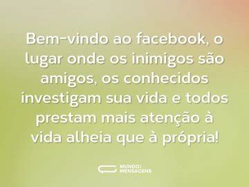 Frases De Bem Vindo Ao Facebook Mundo Das Mensagens