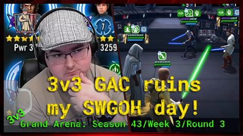 A Bad Day In Swgoh V Swgoh Gac Season Week Round Youtube