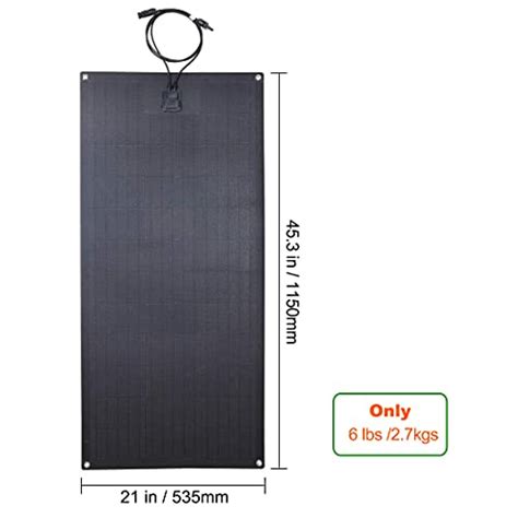 Lensun W V Etfe Black Flexible Solar Panel Ultra Lightweight And