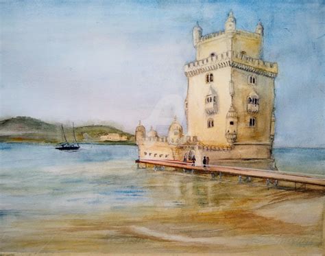 Torre De Belem Pintura Por Benilde Artmajeur