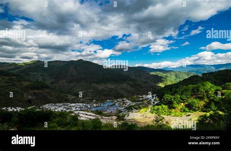 Rice Terraces Fields In Ifugao Province Mountains Banaue Philippines