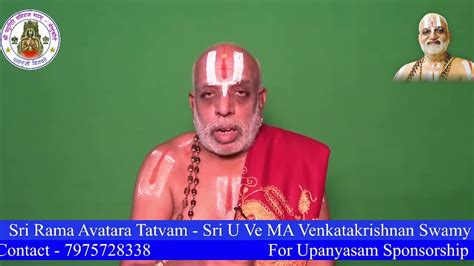 Day 1 SriRamanavami Upanyasam Sri Ramayana Thathvam Dr MA